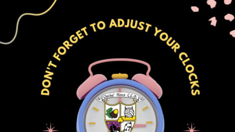 Reminder that the clocks go forward tomorrow!