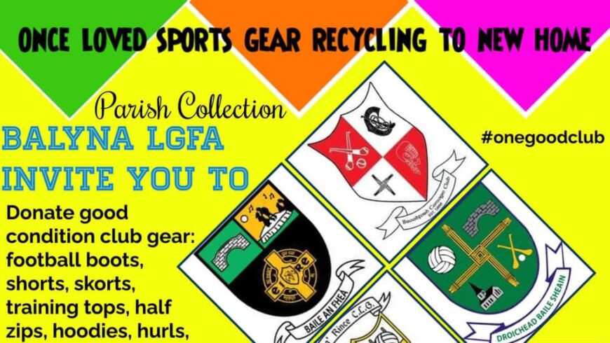 Balyna LGFA Sports Gear Recycling