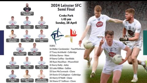 Kildare team named for Leinster Semi Final