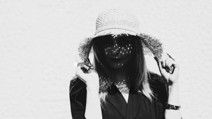 Black and White Summer Portrait