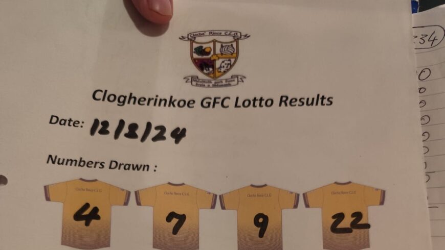 Lotto Results- August 12th