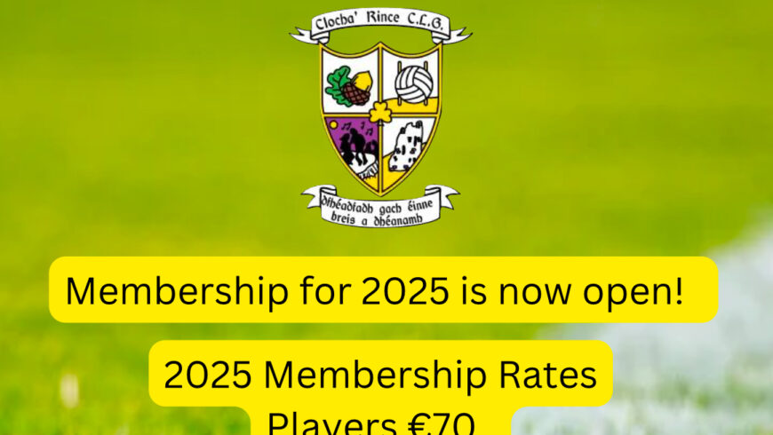 Registration for Membership for 2025 is now open!