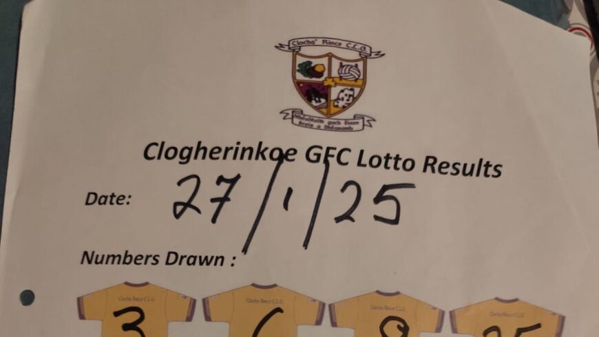 Lotto result for January 27th