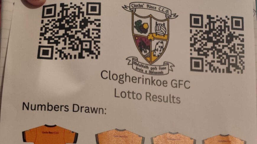 Clogherinkoe GFC Lotto May 12th